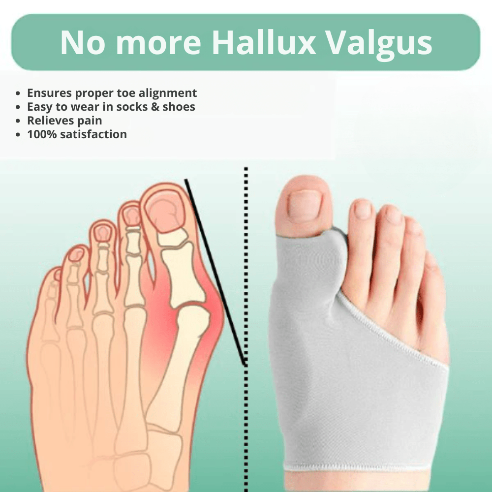 CompressCare Teen Bunion-korrektion til tåjustering og lindring af Hallux Valgus