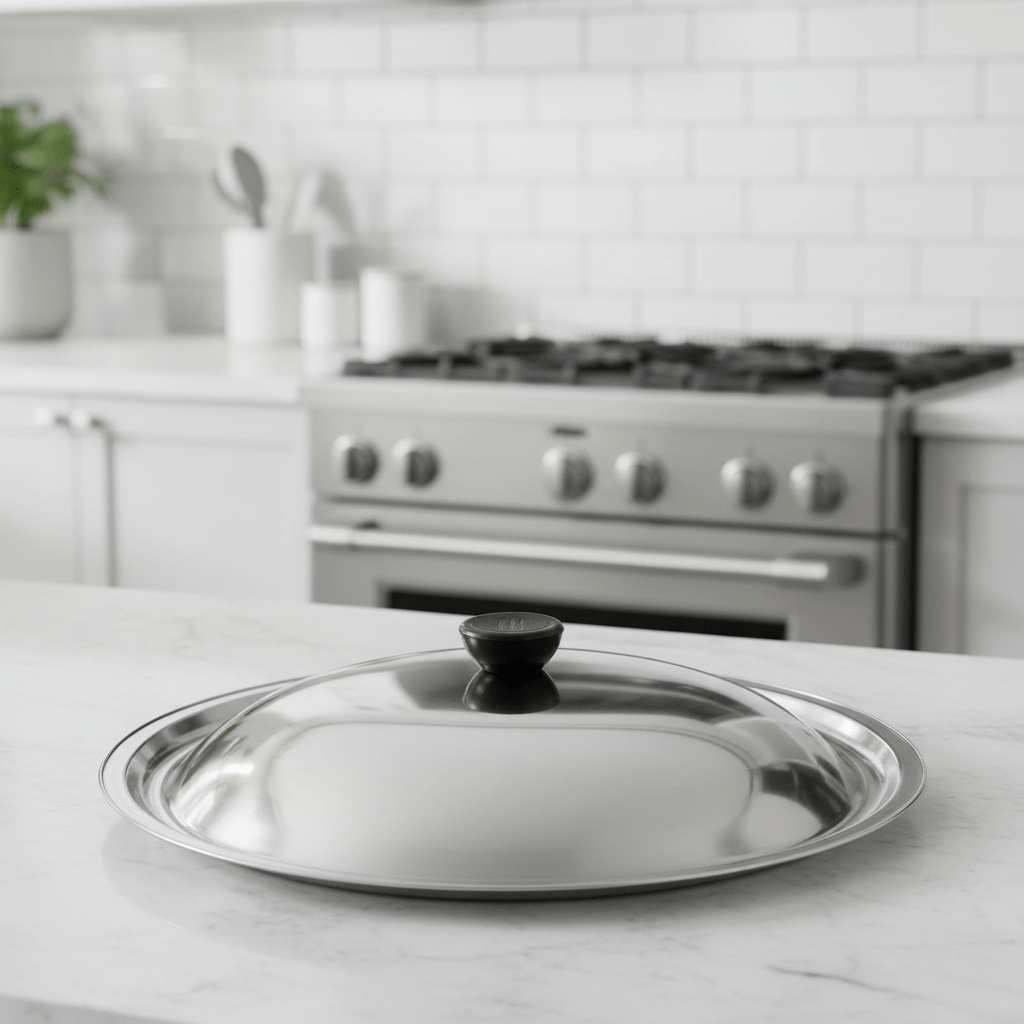 CookShield rustfrit stål universal låg til pander og woks