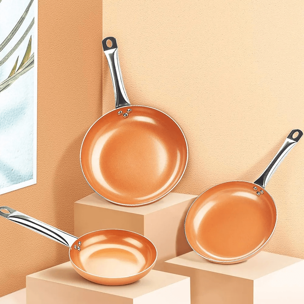 Kobberpande: Professionel Nonstick Stegepande med Hurtig Opvarmning