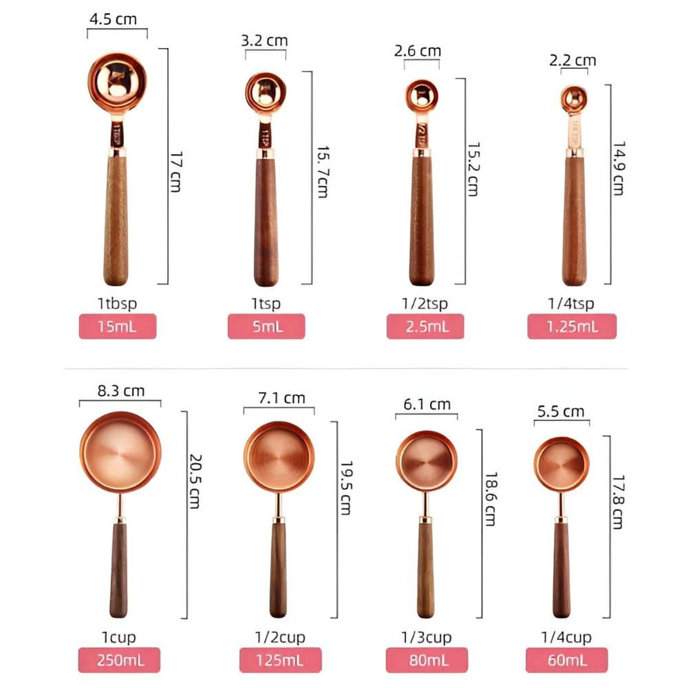 COPPURE Premium Kobber Målesæt med Finish-sæt