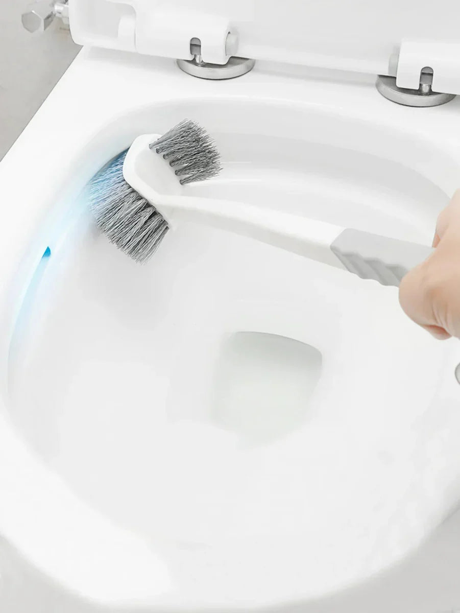 CORNERMAX Vægmonteret dobbeltsidet toiletbørste til hjørnerengøring