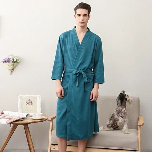 CottonWave Vaffel Badekåbe Til Unisex Polyesterstof