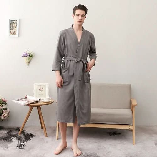 CottonWave Vaffel Badekåbe Til Unisex Polyesterstof