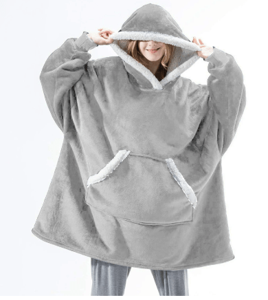 COZIVO Hættetrøje Fleece Tæppe til Varme og Komfort