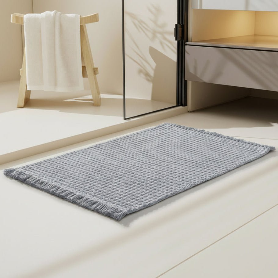 CozyDrop blødt bademåtte med tekstureret bagside for daglig komfort