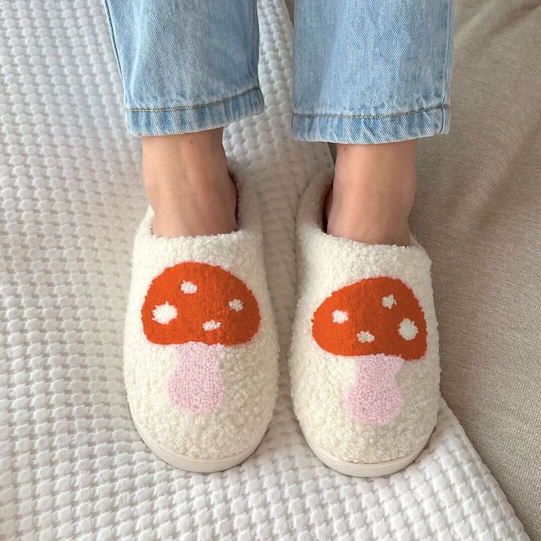 Cozyheart tøfler med blød sherpa og skridsikker sål