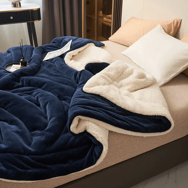 CozyLuxe blød fleeceplaid til daglig komfort