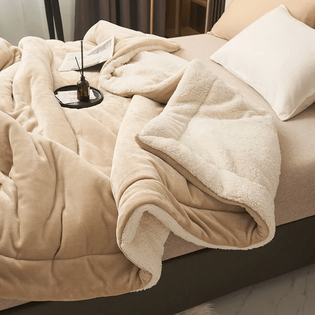 CozyLuxe blød fleeceplaid til daglig komfort