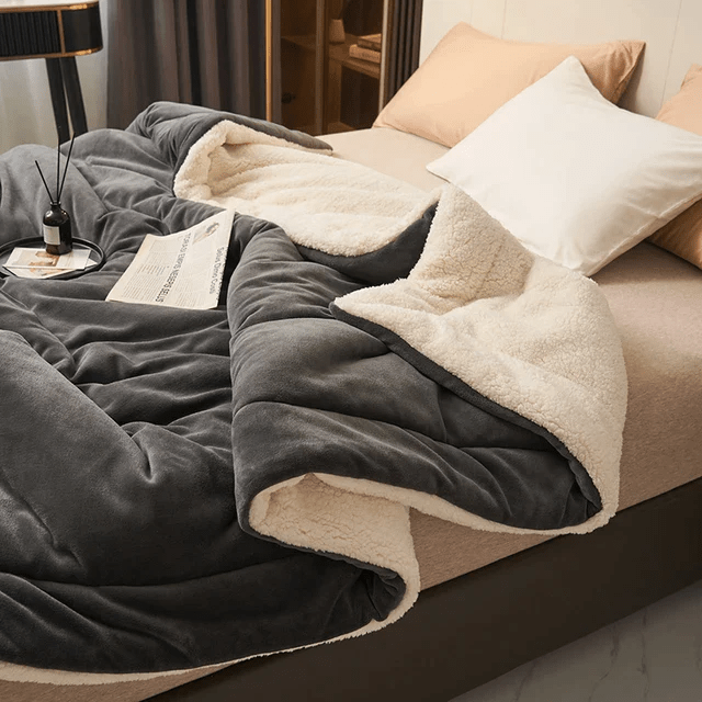 CozyLuxe blød fleeceplaid til daglig komfort
