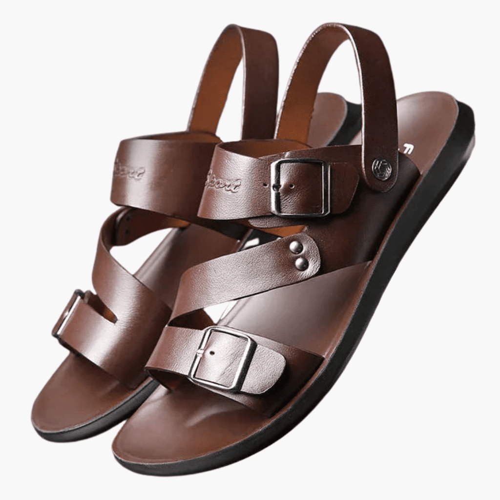 CROSSEN Herresandaler med ergonomisk støtte og justerbar krydsrem