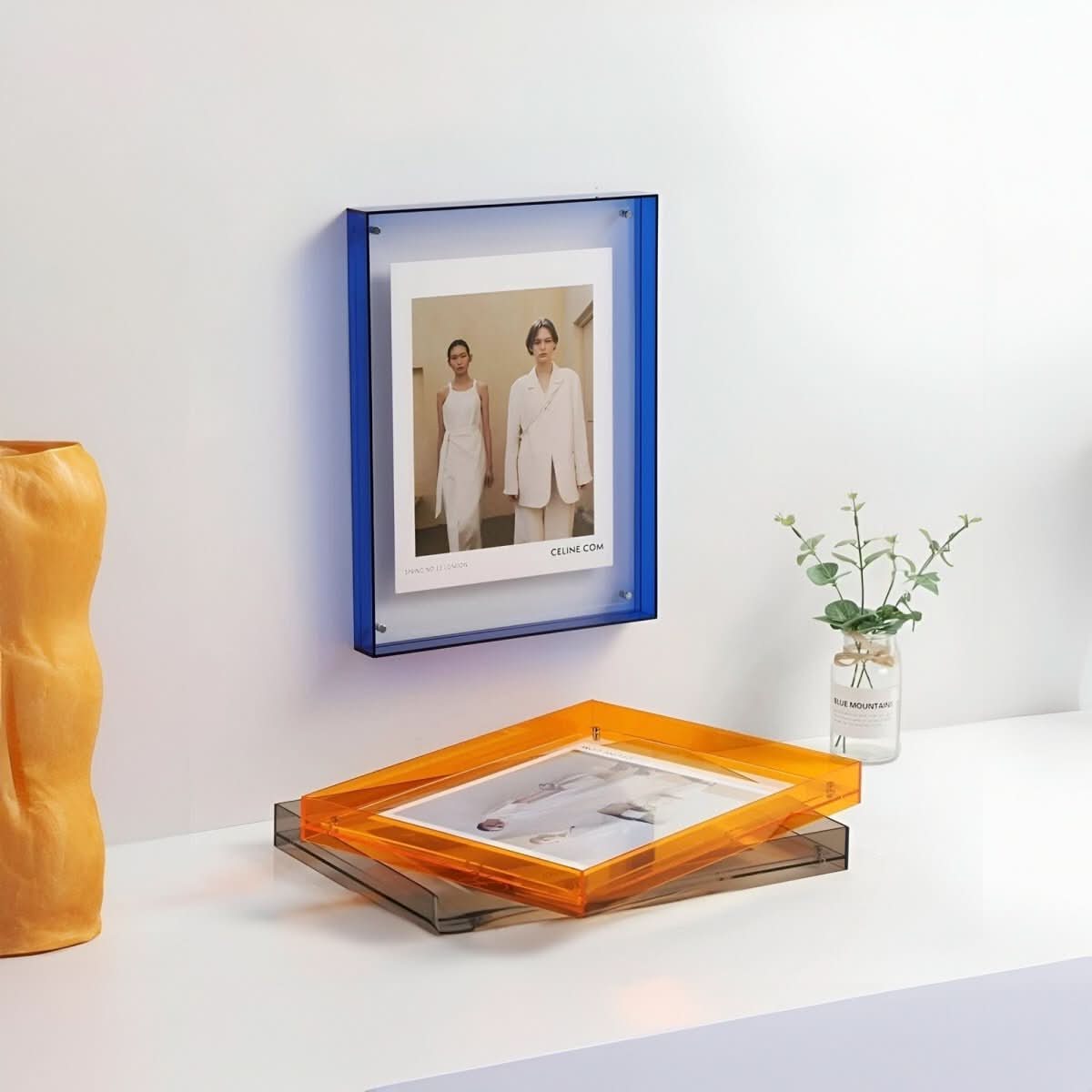 Crystaframe Klar Akryl Billedramme til Et Elegant Flydende Display