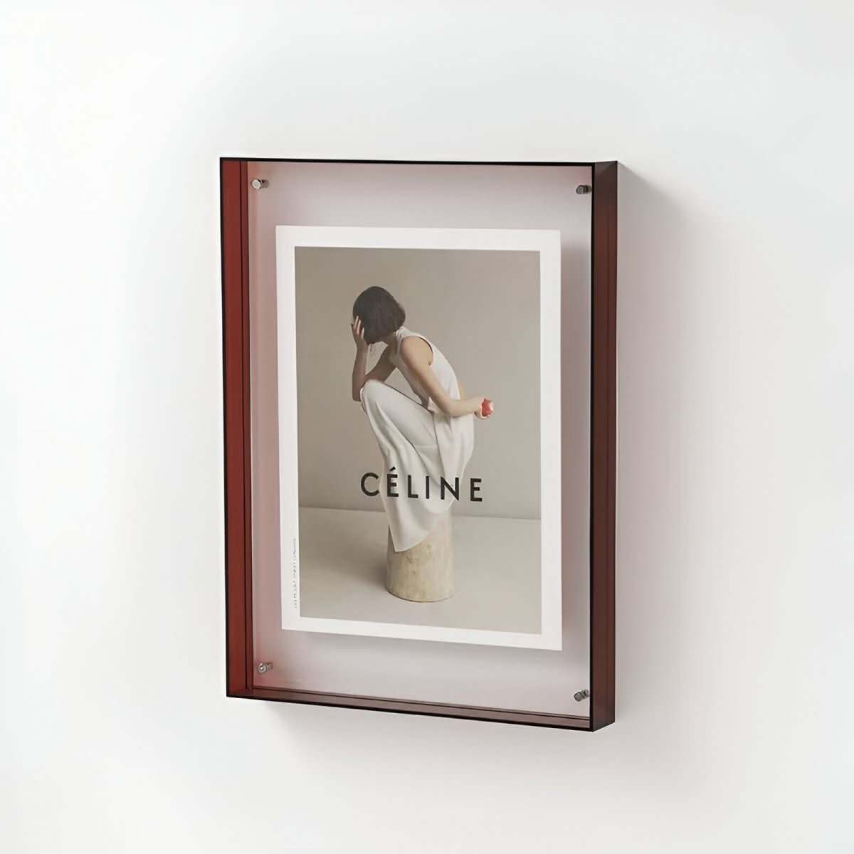 Crystaframe Klar Akryl Billedramme til Et Elegant Flydende Display
