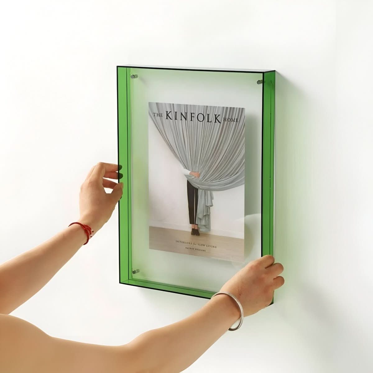 Crystaframe Klar Akryl Billedramme til Et Elegant Flydende Display
