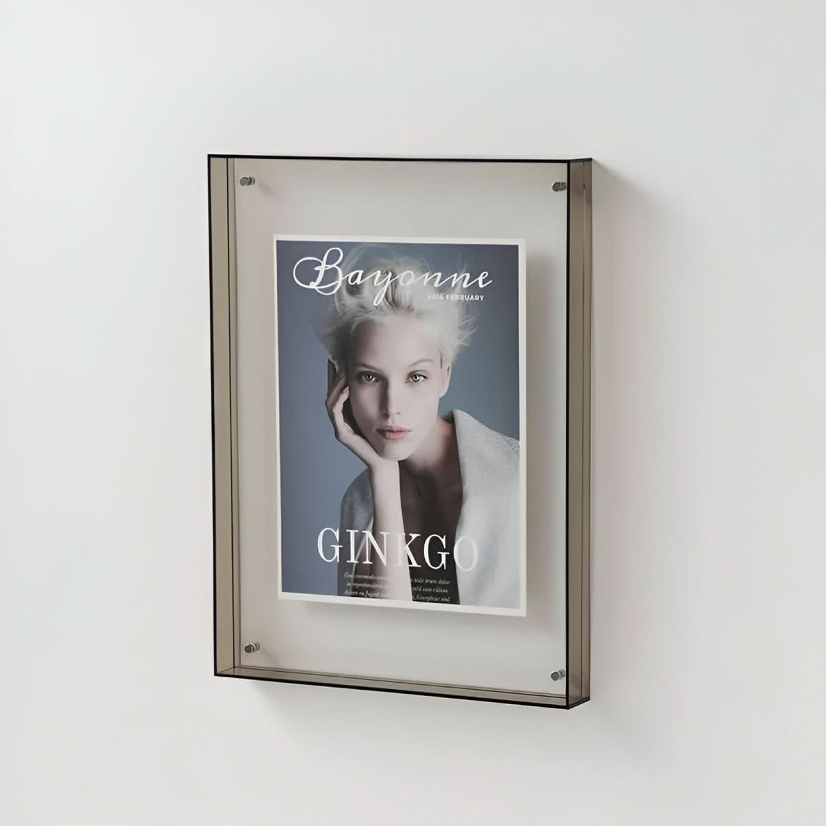 Crystaframe Klar Akryl Billedramme til Et Elegant Flydende Display