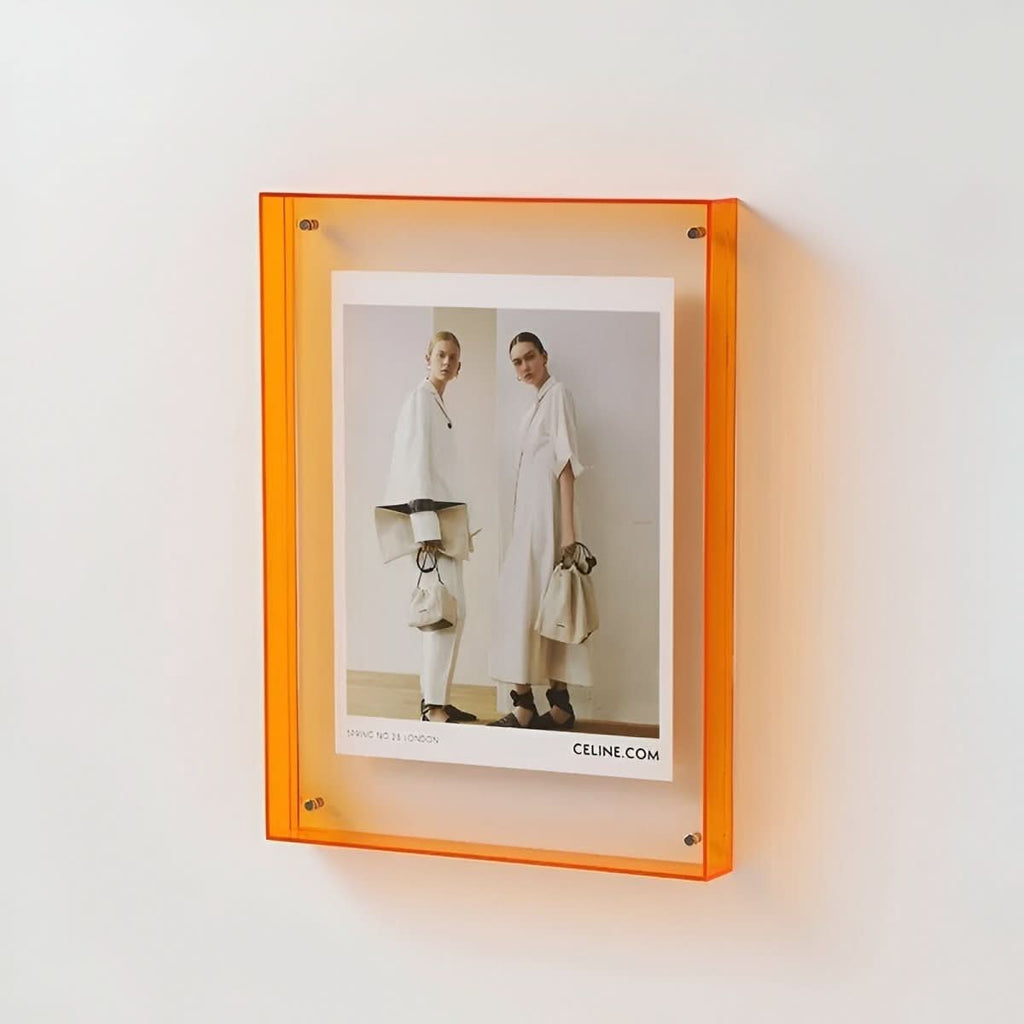 Crystaframe Klar Akryl Billedramme til Et Elegant Flydende Display