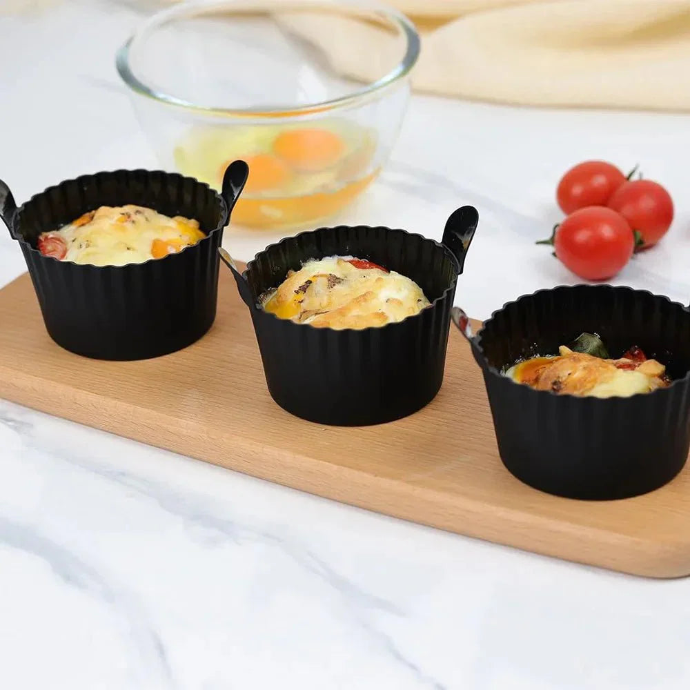 CUPBAKE Æggebægre af silikone, non-stick og genanvendelige, 6 stk.