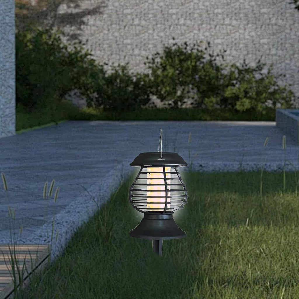 Lampe anti-moustiques solaire avec lumière UV, autonomie de 8 heures
