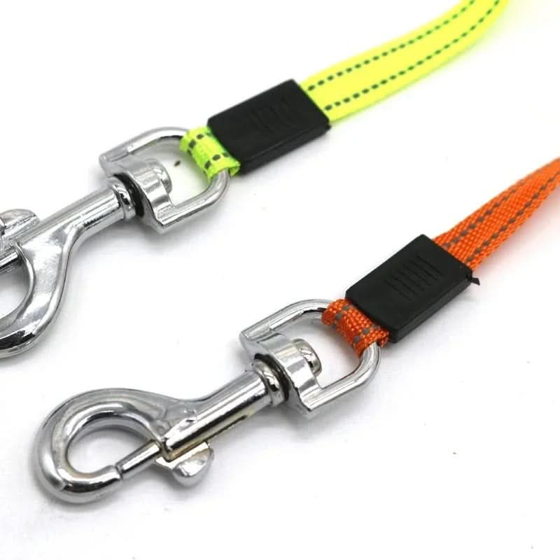 Azure Premium dubbele hondenriem met LED-licht en zakjesdispenser voor twee honden