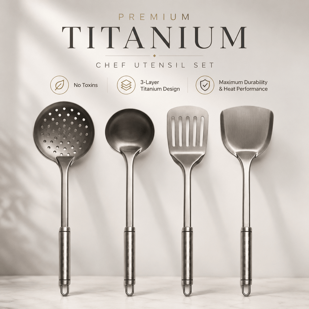 Tenax Titanium Kochgeschirr-Set für den täglichen Küchengebrauch