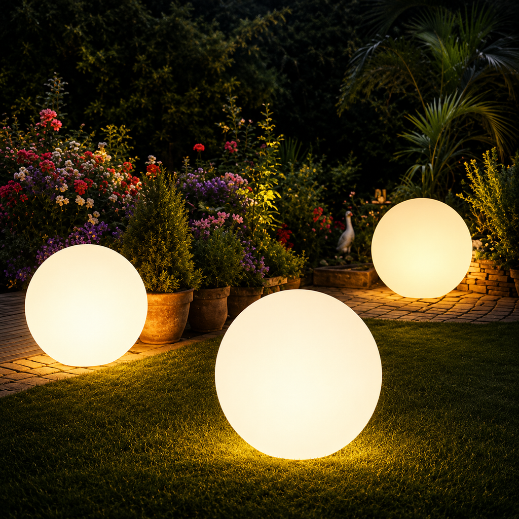Cordless Garden Globe Lamp With Remote And 16 Colors Plus Warm White | compagnien