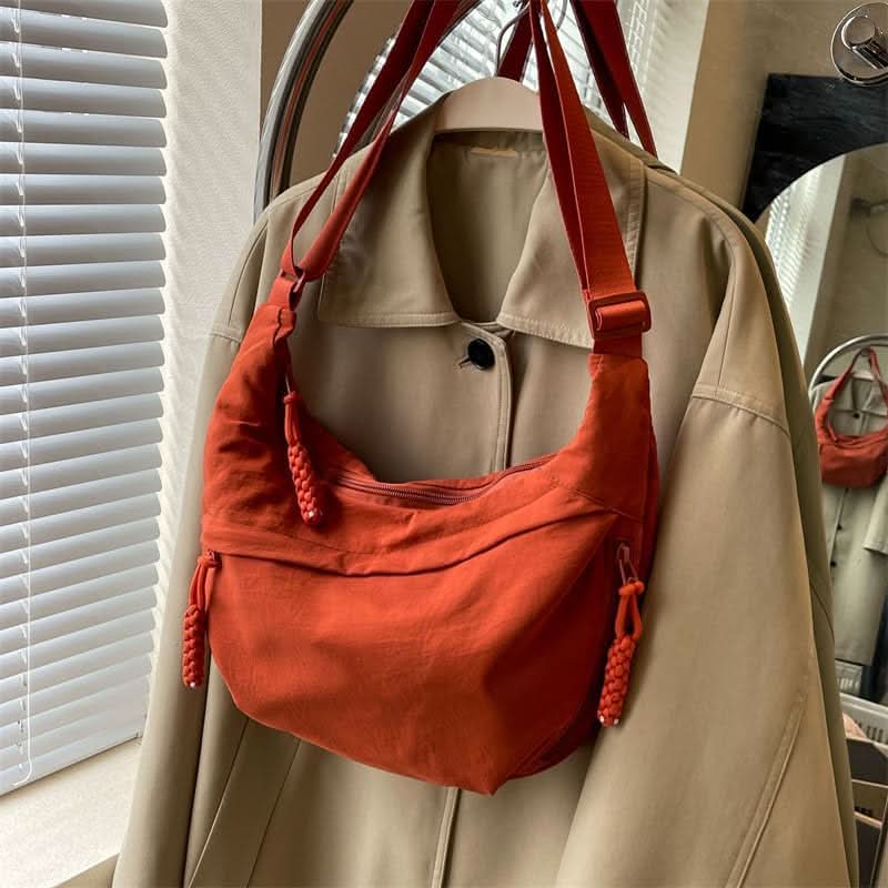 EVERCARRY nylon skulderveske med smarte rom for daglig bruk