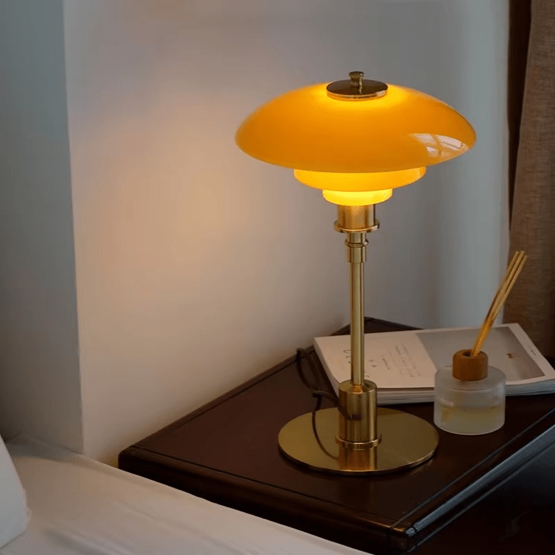 Danish Design Bordlampe med Dæmpbar Varm LED-lys Skandinavisk Stil