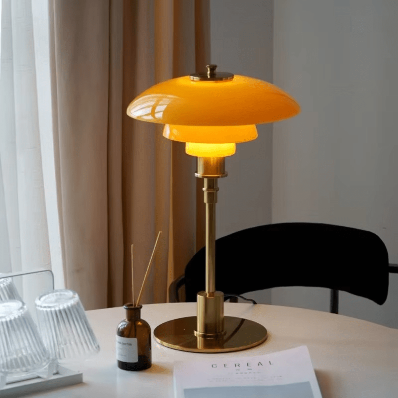 Danish Design Bordlampe med Dæmpbar Varm LED-lys Skandinavisk Stil