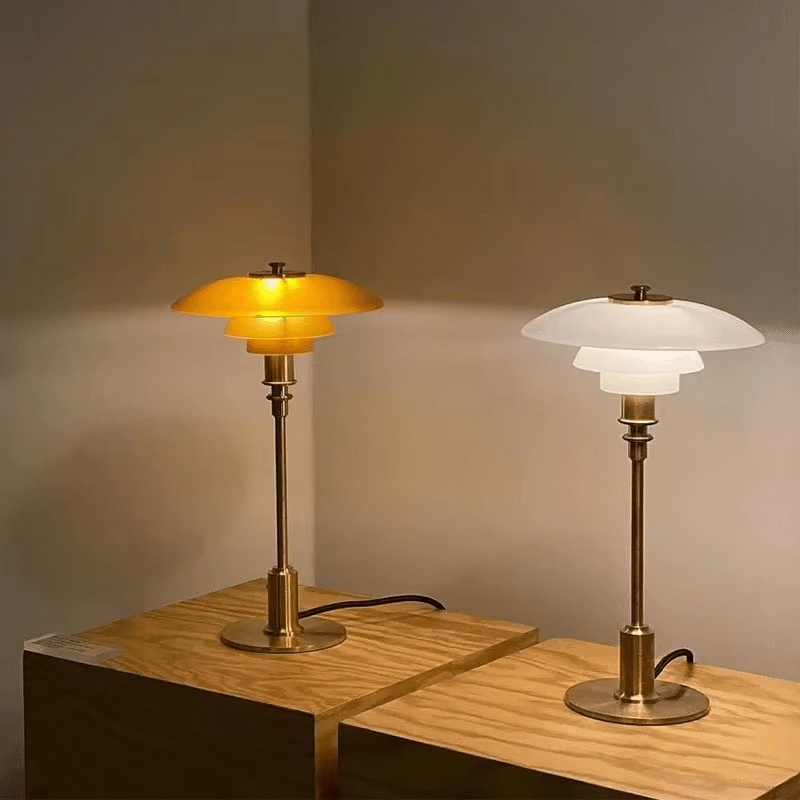 Danish Design Bordlampe med Dæmpbar Varm LED-lys Skandinavisk Stil