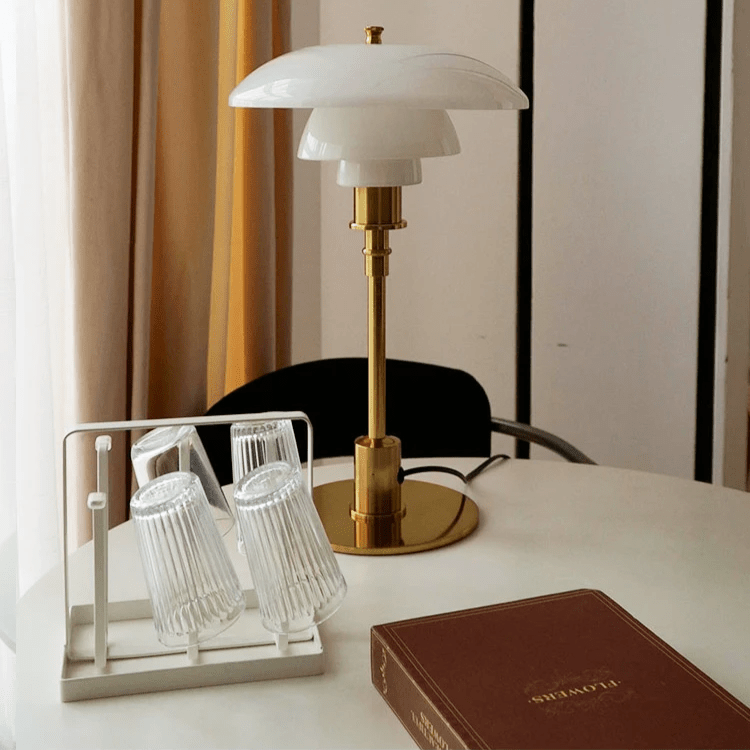 Danish Design Bordlampe med Dæmpbar Varm LED-lys Skandinavisk Stil