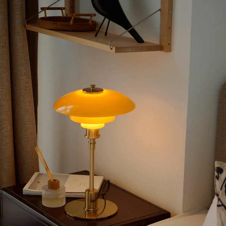 Danish Design Bordlampe med Dæmpbar Varm LED-lys Skandinavisk Stil