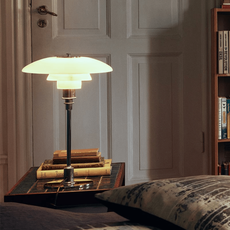 Danish Design Bordlampe med Dæmpbar Varm LED-lys Skandinavisk Stil
