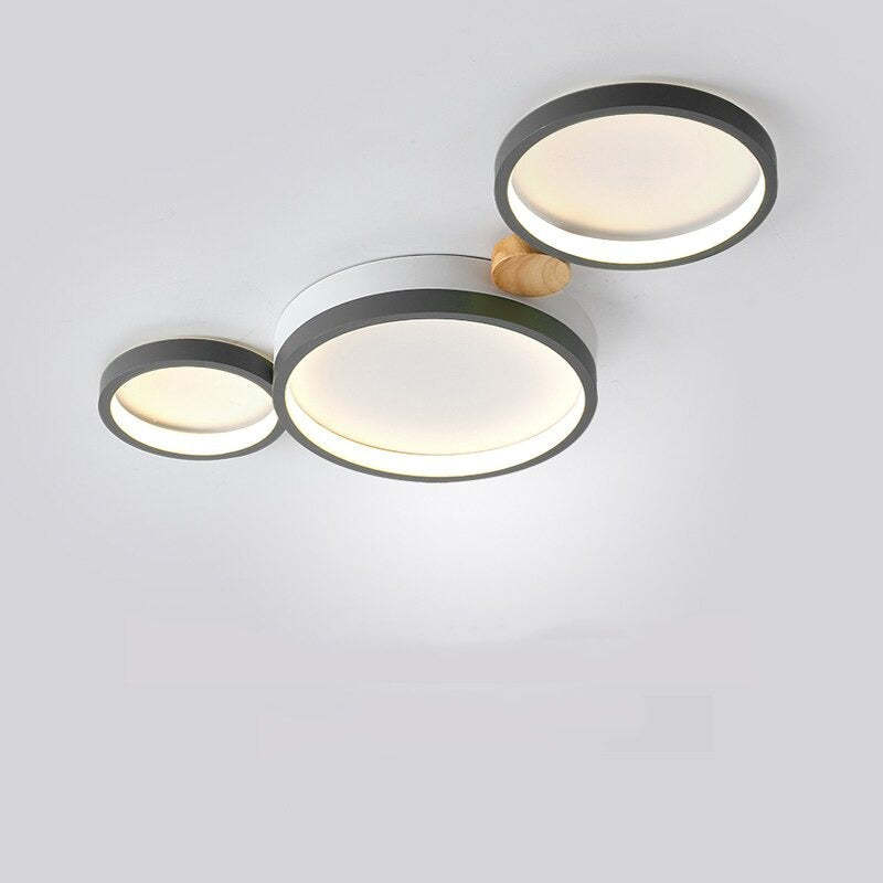 AstraLuma Ceiling Lamp With White And Gray Metal Finish