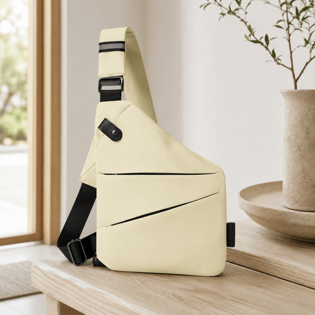 Bolso bandolera TRAVGUARD con protección RFID y diseño repelente al agua