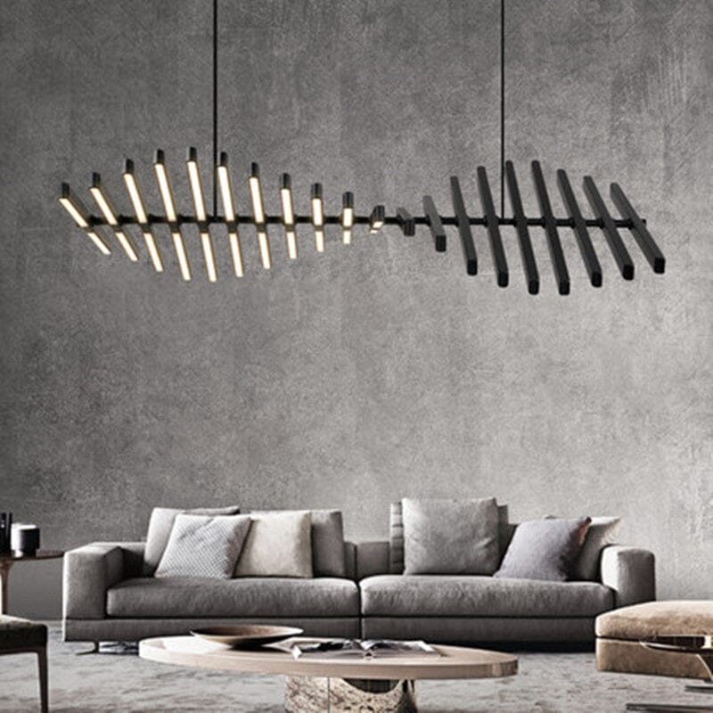 Quillbone Chandelier With Remote And Adjustable Bulbs