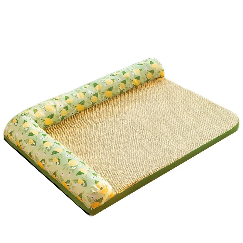 Summer Cooling Relief Pad With Elevated Edge For Cats