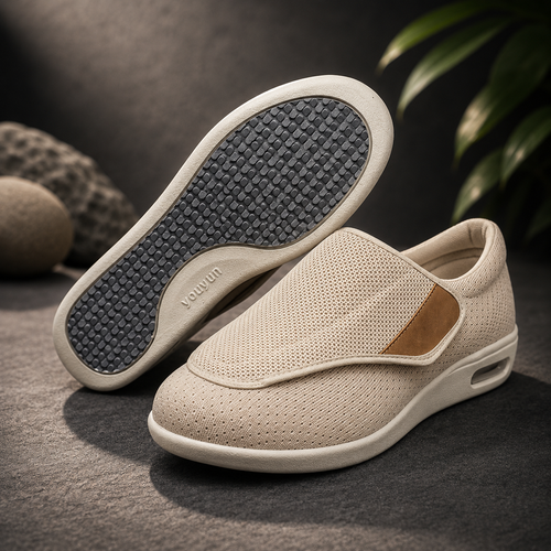 Zapatos cómodos ajustables extragrandes para pies anchos durante todo el día | compagnien