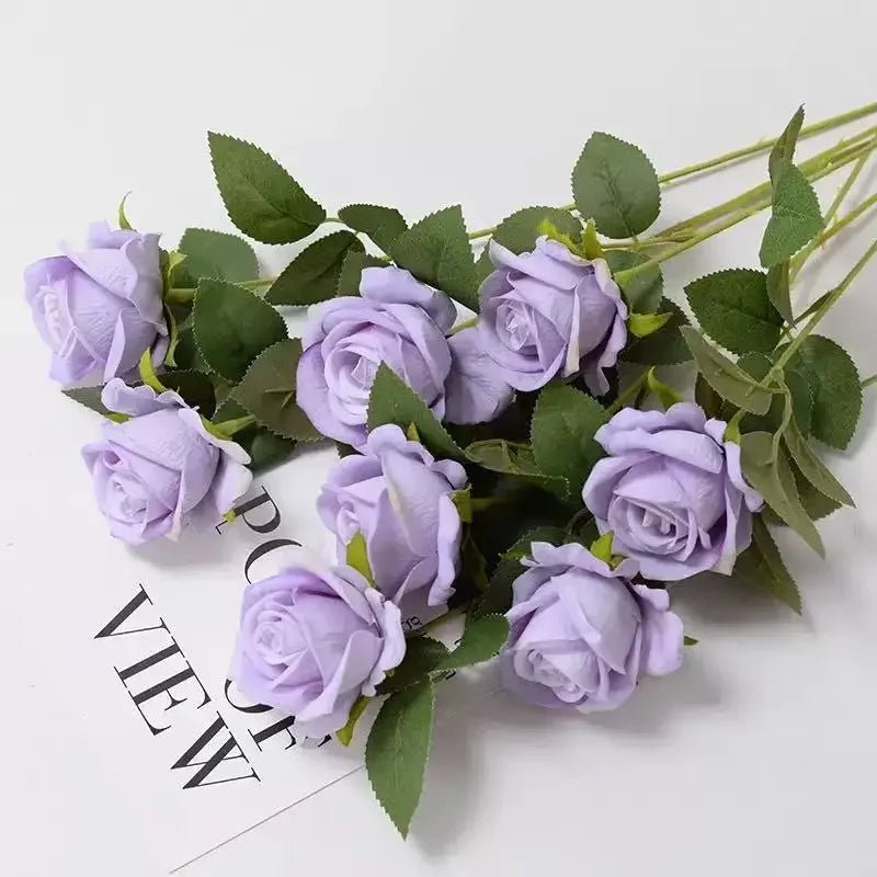 DECOVEL fløjlsroser til Valentinsdag dekoration og romantiske arrangementer