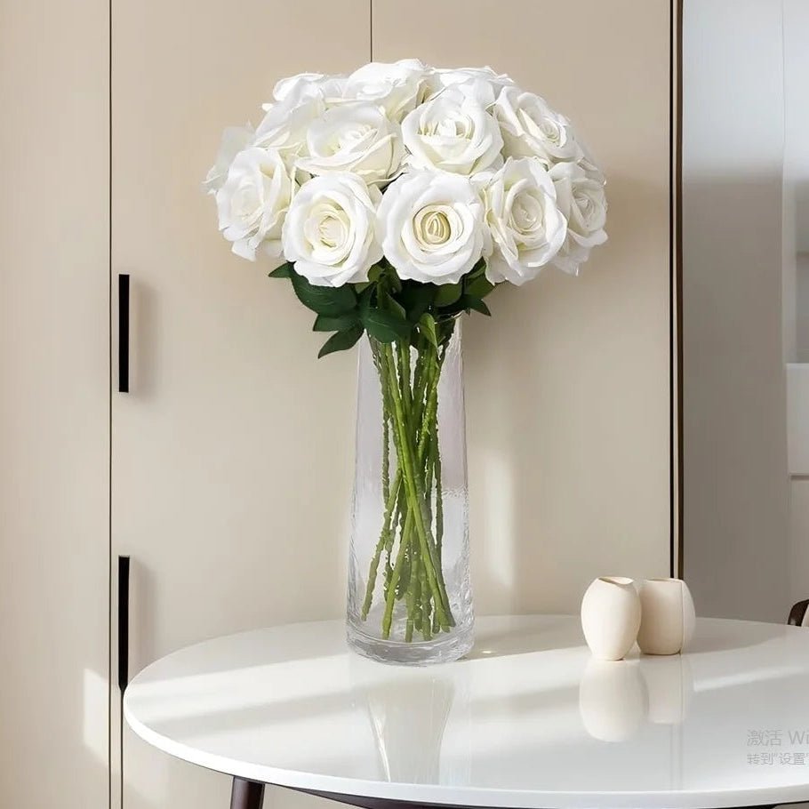 DECOVEL fløjlsroser til Valentinsdag dekoration og romantiske arrangementer