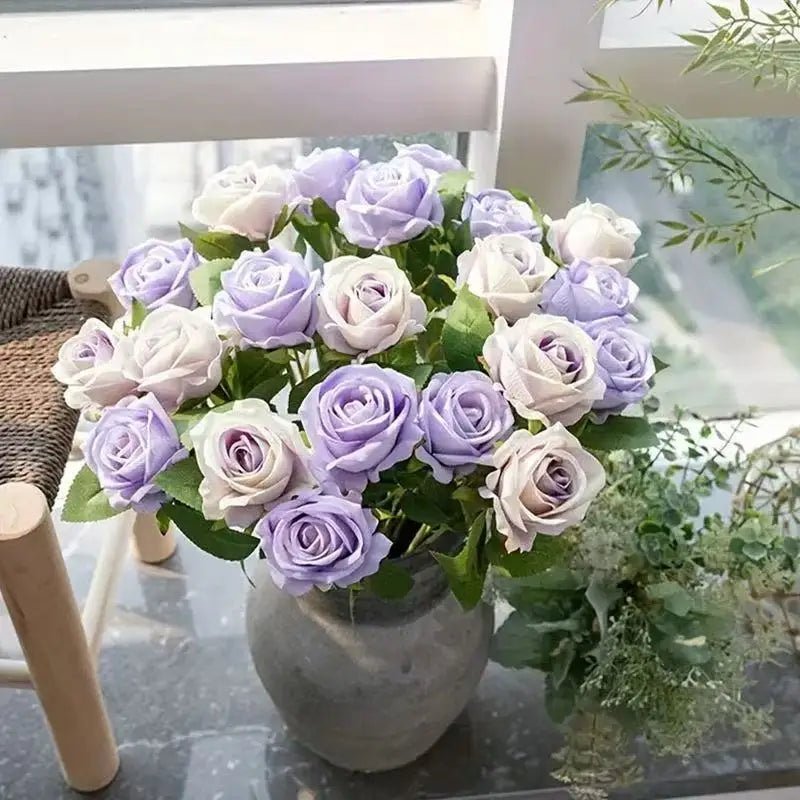 DECOVEL fløjlsroser til Valentinsdag dekoration og romantiske arrangementer