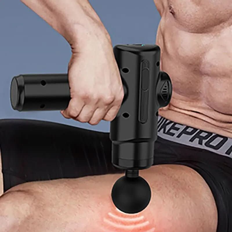 DeepFlex 8 slagmassageapparat med otte tilbehør til målrettet muskelafslapning