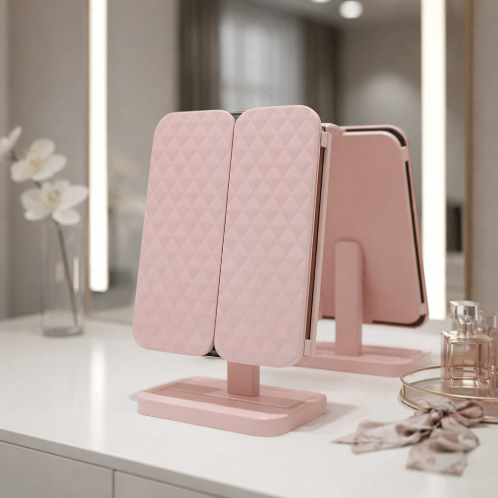 DETAILLOOK Sminkespejl med justerbar belysning og præcis forstørrelse