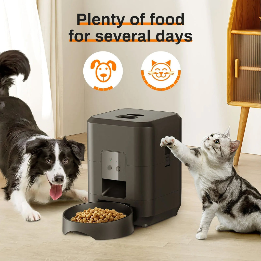 WiFi Smart Pet Feeder With Dual Power For Home Use