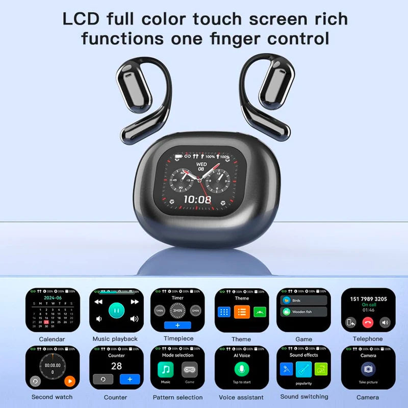 Translation Earbuds Real Time Translation Across 144 Languages 6 Modes With LCD Case