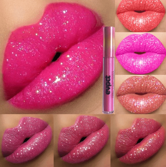 Diamond Lip Glitter Lipstick With Waterproof Finish For Radiant, Long-Lasting Shine