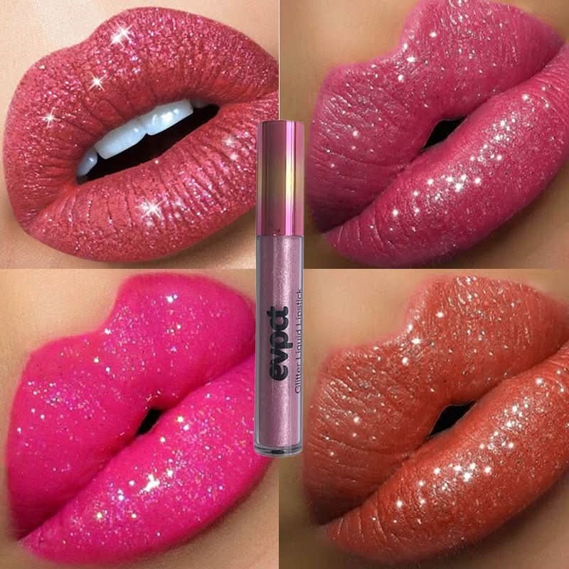 Diamond Lip Glitter Lipstick With Waterproof Finish For Radiant, Long-Lasting Shine