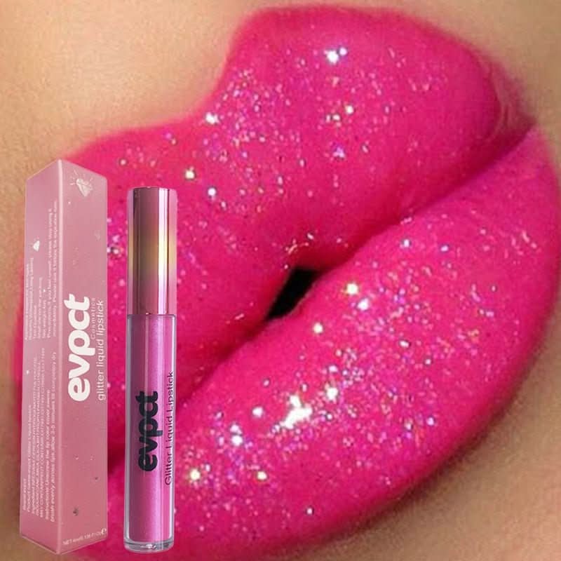 Diamond Lip Glitter Lipstick With Waterproof Finish For Radiant, Long-Lasting Shine