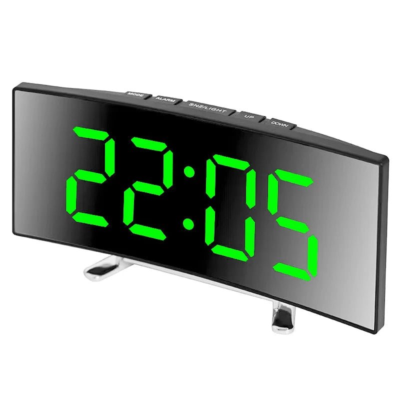 DIGITRACK vækkeur med LED-display og lydløs drift