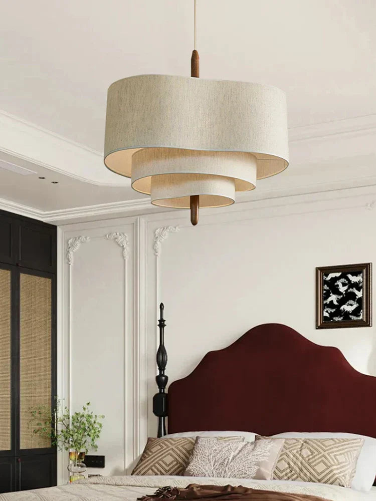 Velora Fabric Chandelier for Cozy Elegant Home Lighting