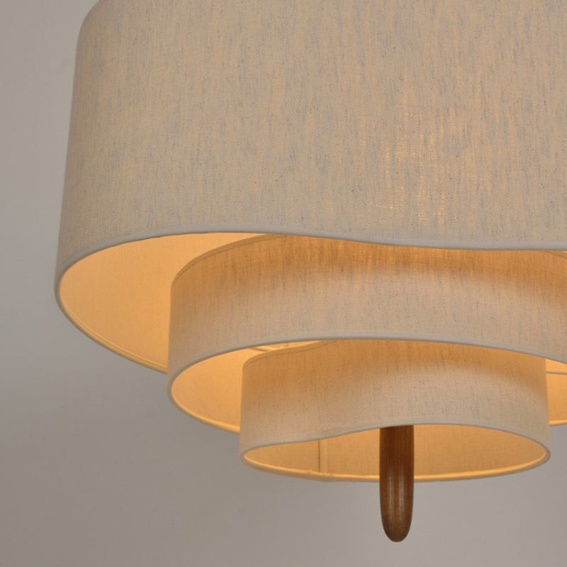 Velora Fabric Chandelier for Cozy Elegant Home Lighting