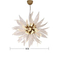 Liora Bloom Solsikke Glass Lysekrone med kobberramme og LED